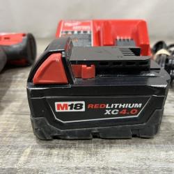 AS-IS Milwaukee 18V Lithium-Ion Brushless Cordless 1/2 in. Compact Hammer Drill/Driver Kit