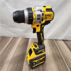 AS-IS DEWALT 20V XR Lithium-Ion Cordless Hammer Drill Kit with 8.0 Ah Battery, Charger and Kit Bag