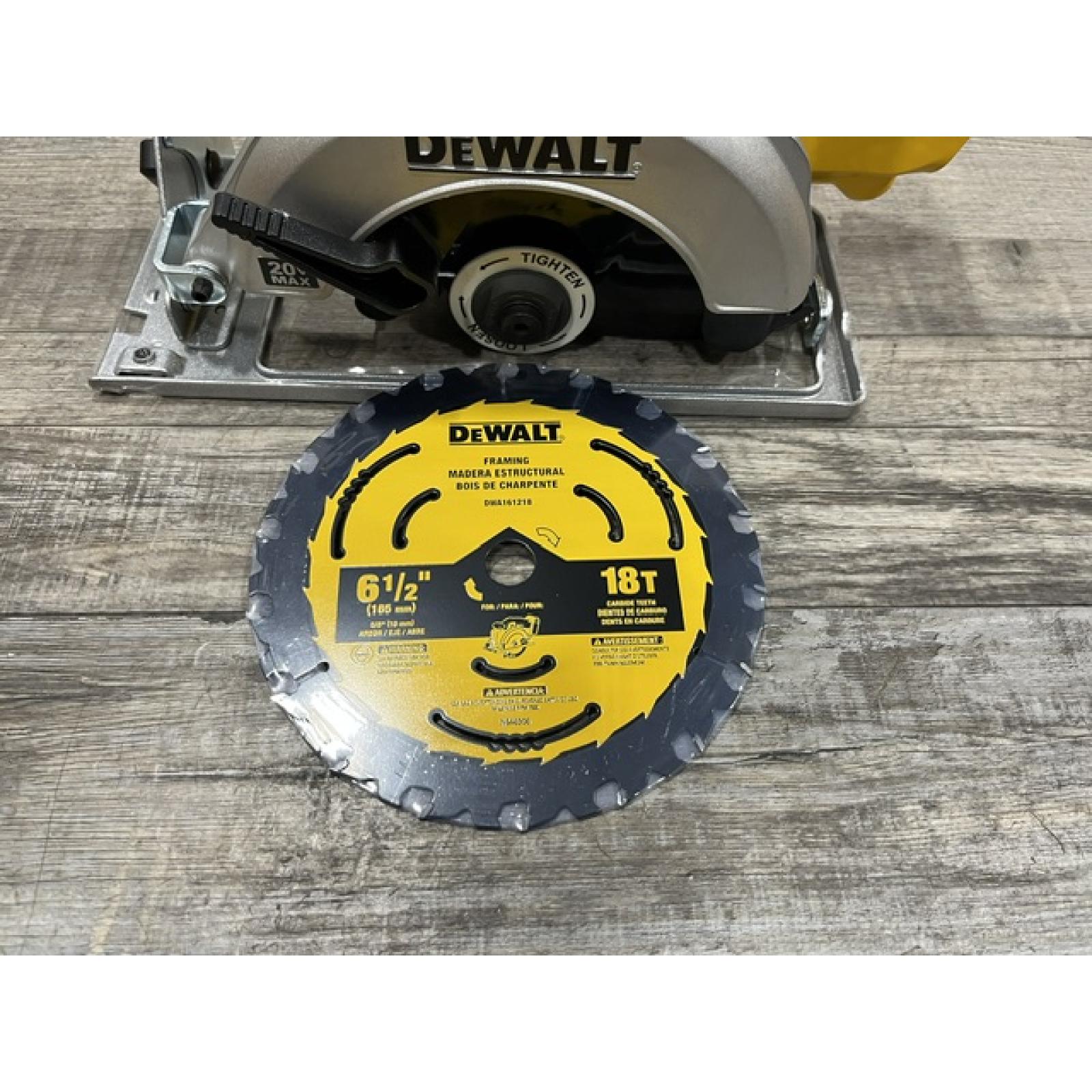 AS-IS DEWALT 20V MAX Cordless 6.5 in. Sidewinder Style Circular Saw (Tool Only)