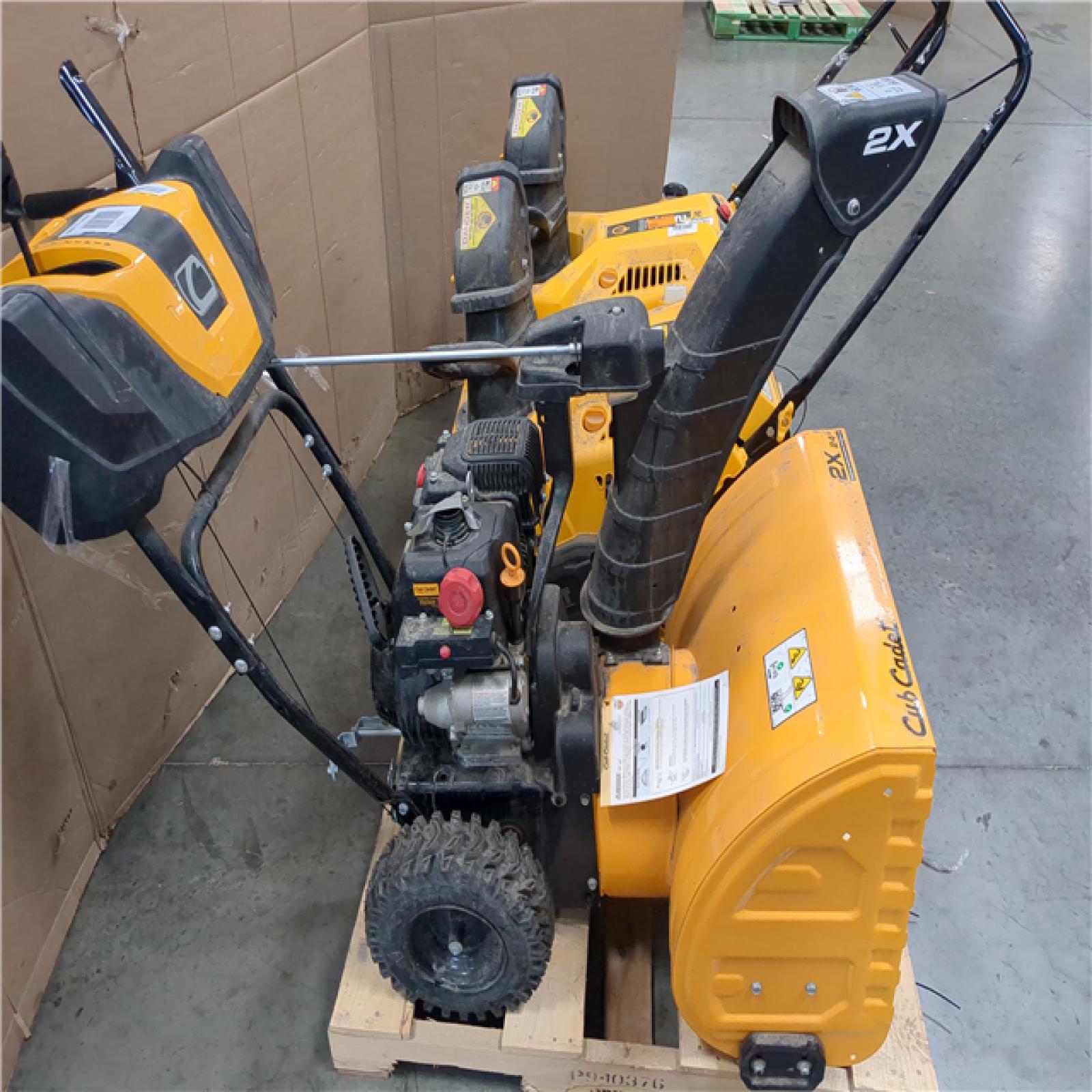 CALIFORNIA AS-IS DEWALT AND CUB CADET SNOW BLOWER