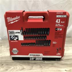 NEW! - Milwaukee Tool 43 Pc 3/8 Drive Deep Socket Set