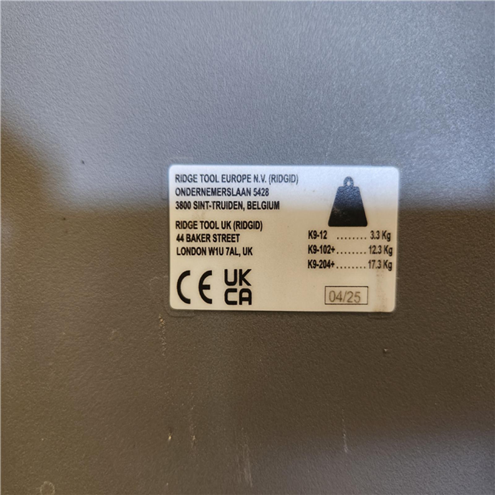 Phoenix RIDGID K9-102+ FlexShaft Wall-to-Wall Professional Drain Cleaning Machine 1/4 in. x 50ft. Designed for 1 1/4 in. - 2 in. Pipes