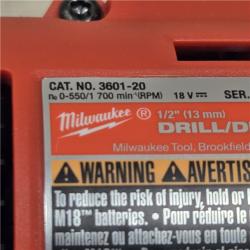 AS-IS Milwaukee 3601-22CT M18 18V Drill/Driver Kit