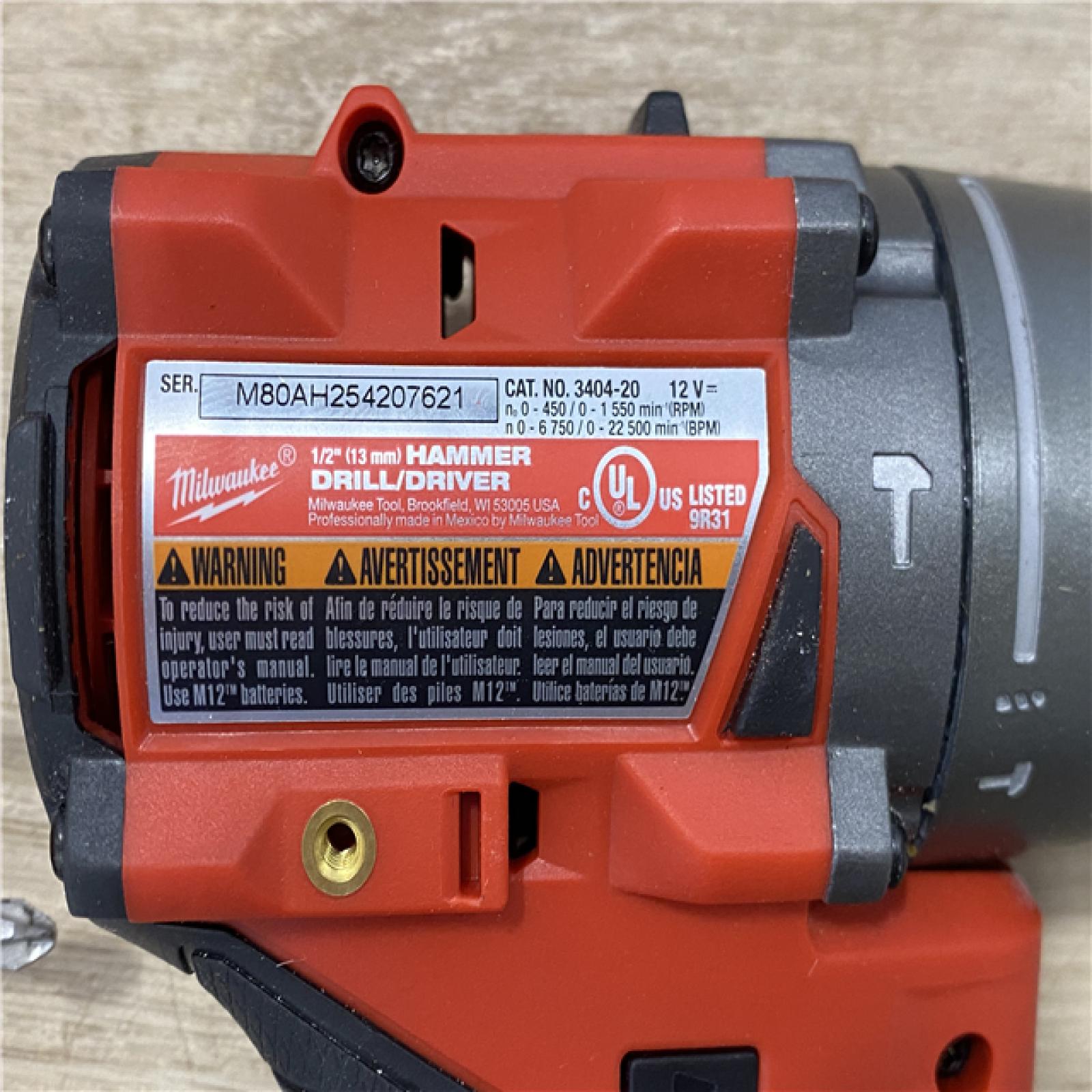 AS-IS Milwaukee FUEL 12-Volt Lithium-Ion Brushless Cordless Hammer Drill and Impact Driver Combo Kit