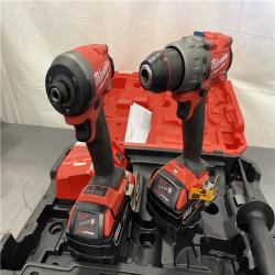 AS-IS - Milwaukee M18 FUEL 18V Lithium-Ion Brushless Cordless Hammer Drill and Impact Driver Combo Kit