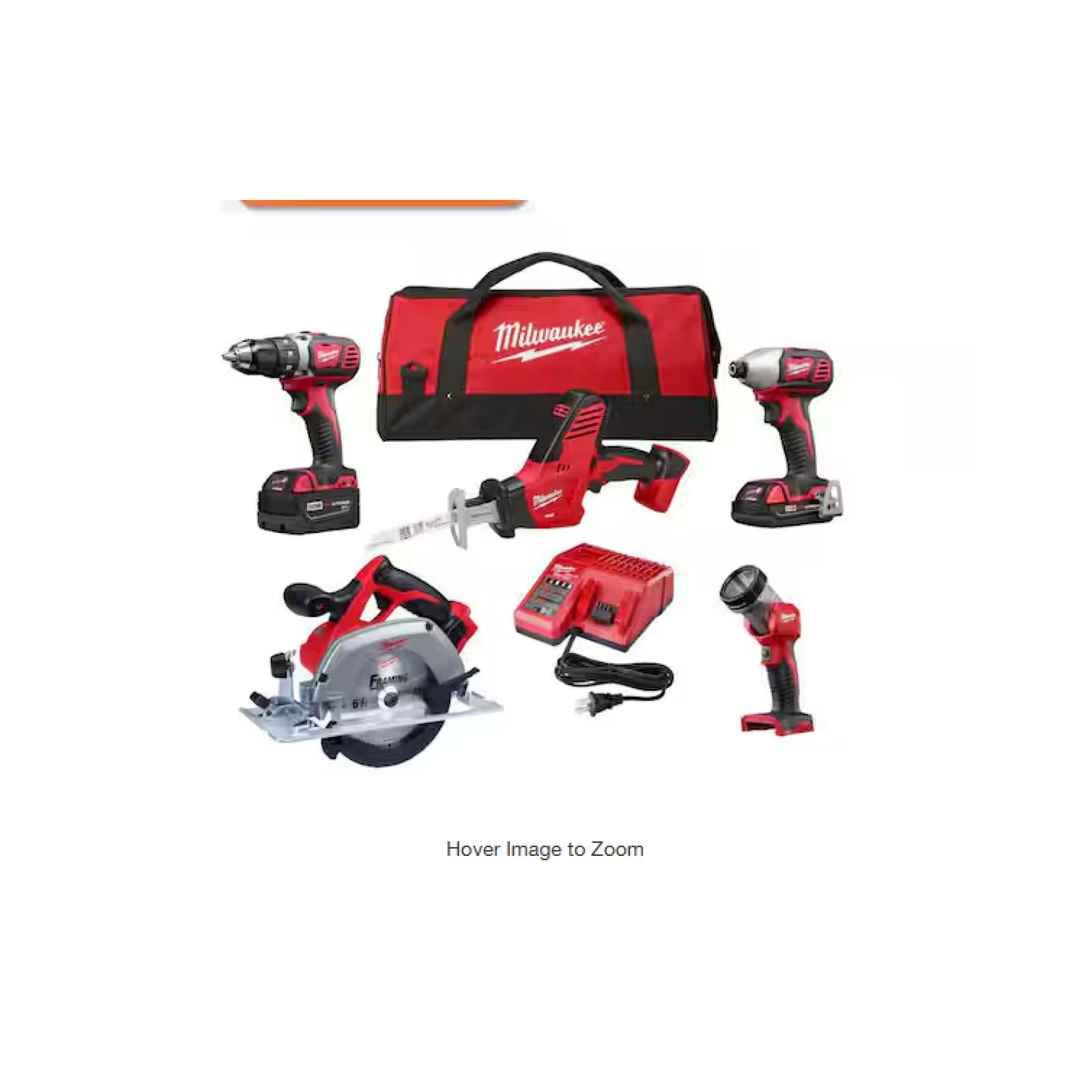 NEW! - Milwaukee M18 18V Lithium-Ion Cordless Combo Kit