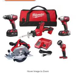 NEW! - Milwaukee M18 18V Lithium-Ion Cordless Combo Kit