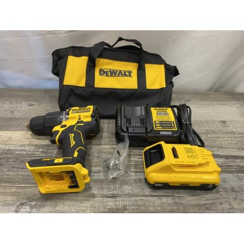 AS-IS DEWALT ATOMIC 20V Cordless 1/2 in. Compact Hammer Drill Kit