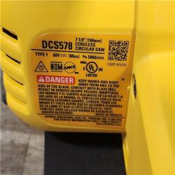 HOUSTON LOCATION - AS-IS DeWALT Flexvolt Max 7-1/4  60V Brushless Circular Saw DCS578B (Bare Tool)