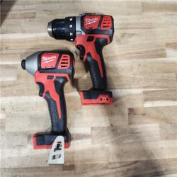 HOUSTON LOCATION - AS-IS Milwaukee 18V Lithium-Ion Cordless Drill Driver/Impact Driver Combo Kit