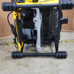 HOUSTON LOCATION - AS-IS DEWALT 15 Amp Corded 8-1/4 in. Compact Jobsite Tablesaw with Compact Table Saw Stand