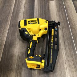 AS-IS DEWALT 20V MAX XR Lithium-Ion Electric Cordless 16-Gauge Angled Finishing Nailer (Tool Only)