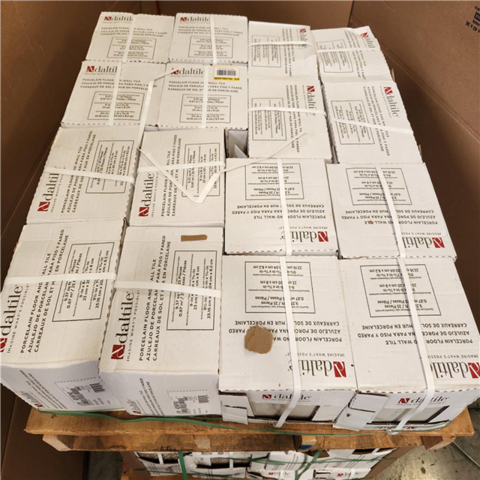 Phoenix Location AS-IS Daltile Lamora Marble Gilded White 8 in. x 9 in. Glazed Porcelain Hexagon Floor and Wall Tile (599 sq. ft./64 Case)