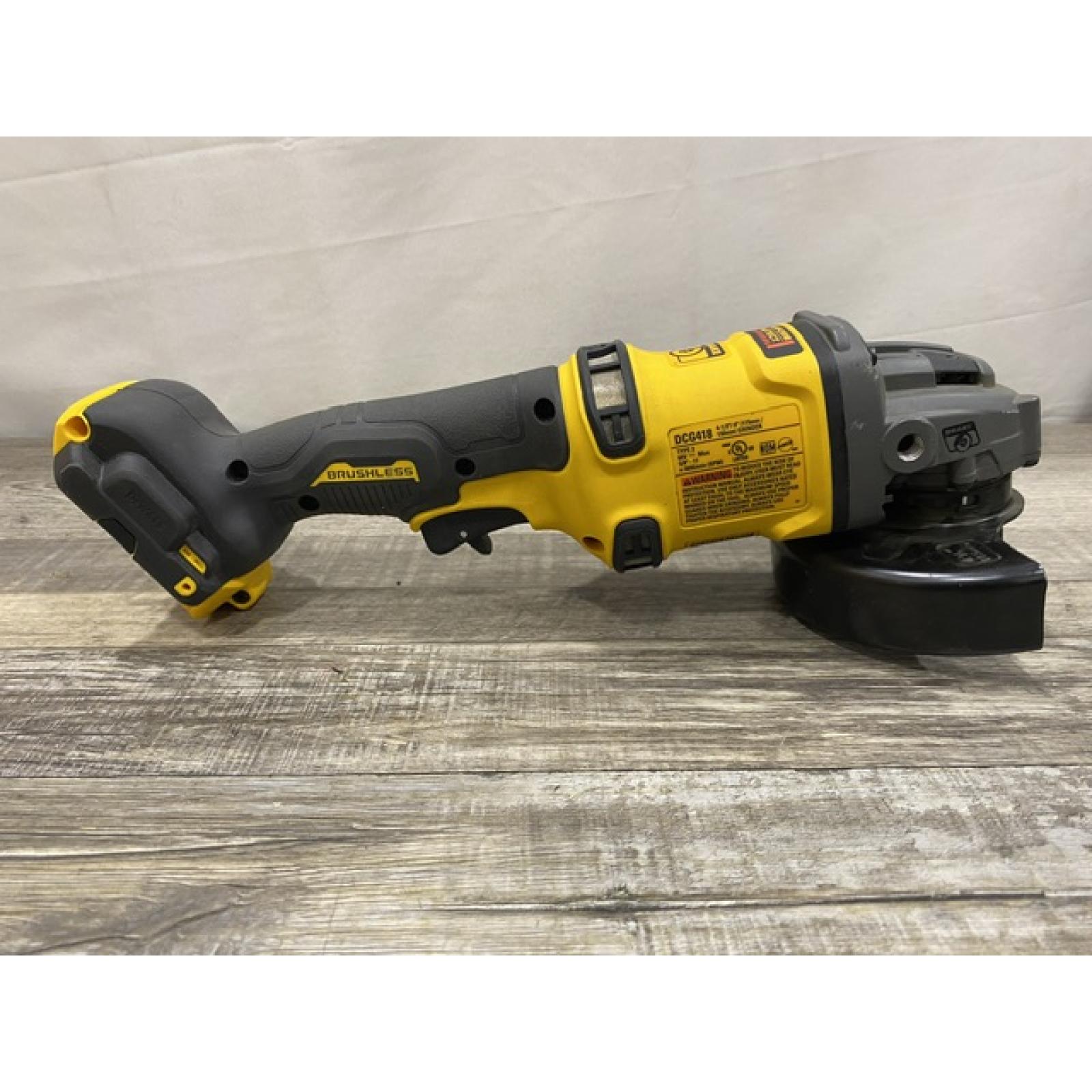 AS-IS DEWALT FLEXVOLT 60V MAX Cordless Brushless 4.5 in. to 6 in. Small Angle Grinder with Kickback Brake (Tool Only)