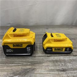 AS-IS DEWALT 20V MAX Lithium-Ion Battery Kit with 5.0Ah and 2.0Ah Battery and Charger