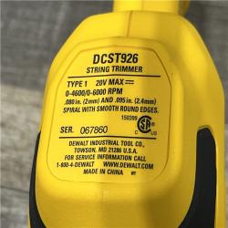 AS-IS DEWALT 20V MAX 14 in. Brushless Cordless Battery Powered Foldable String Trimmer Kit