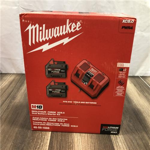 NEW- Milwaukee 18-Volt Lithium-Ion REDLITHIUM FORGE Starter Kit