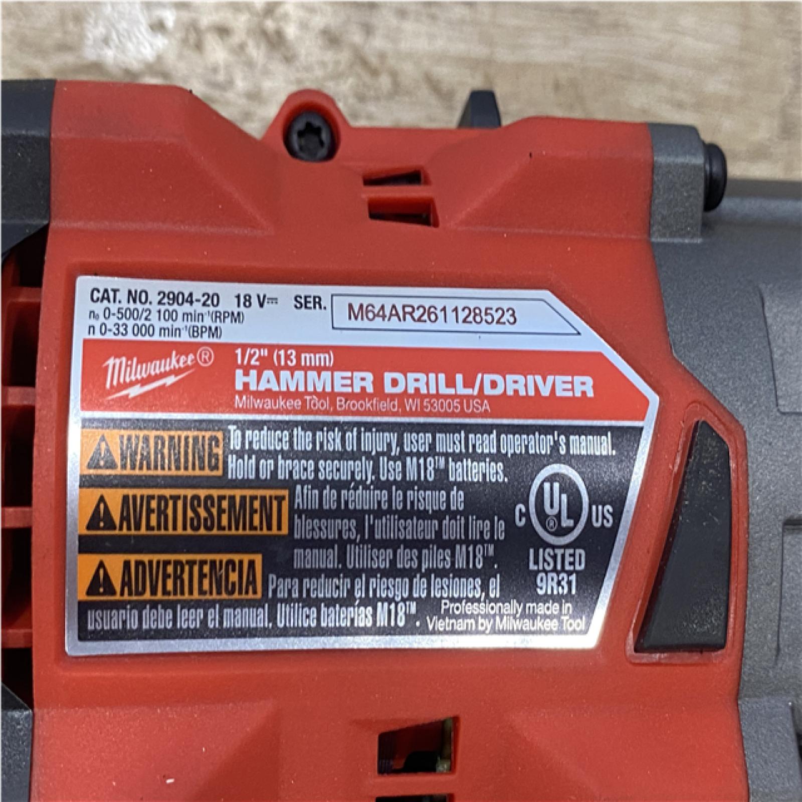 AS-IS Milwaukee FUEL 18V Lithium-Ion Brushless Cordless Hammer Drill and Impact Driver Combo Kit