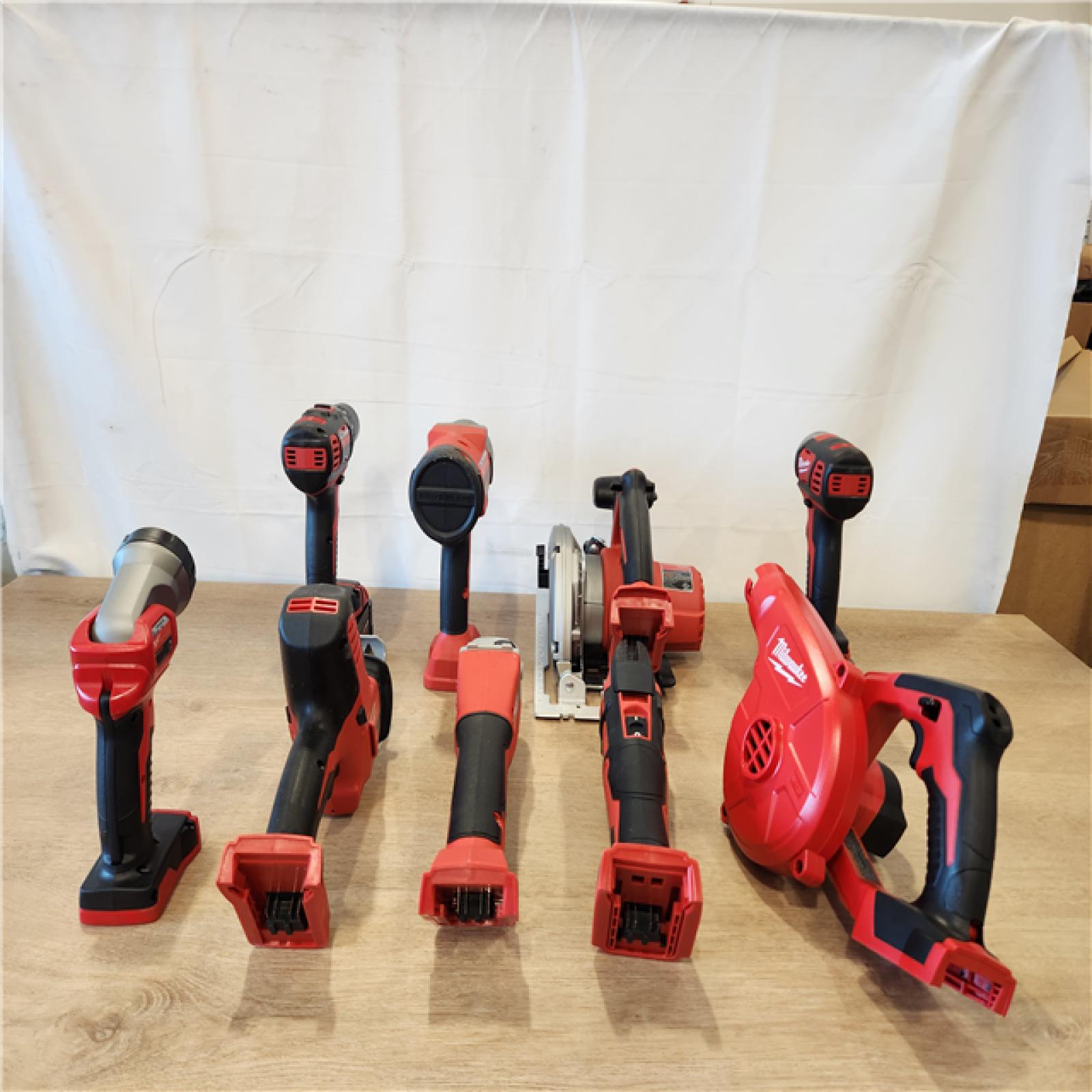 AS-IS- Milwaukee 18-Volt Lithium-Ion Cordless (9-Tool) Combo Kit