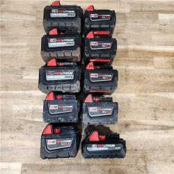 HOUSTON LOCATION - AS-IS MILWAUKEE BATTERY PACK QTY - 10