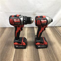 AS-IS Milwaukee 18V Lithium-Ion Cordless Drill Driver/Impact Driver Combo Kit