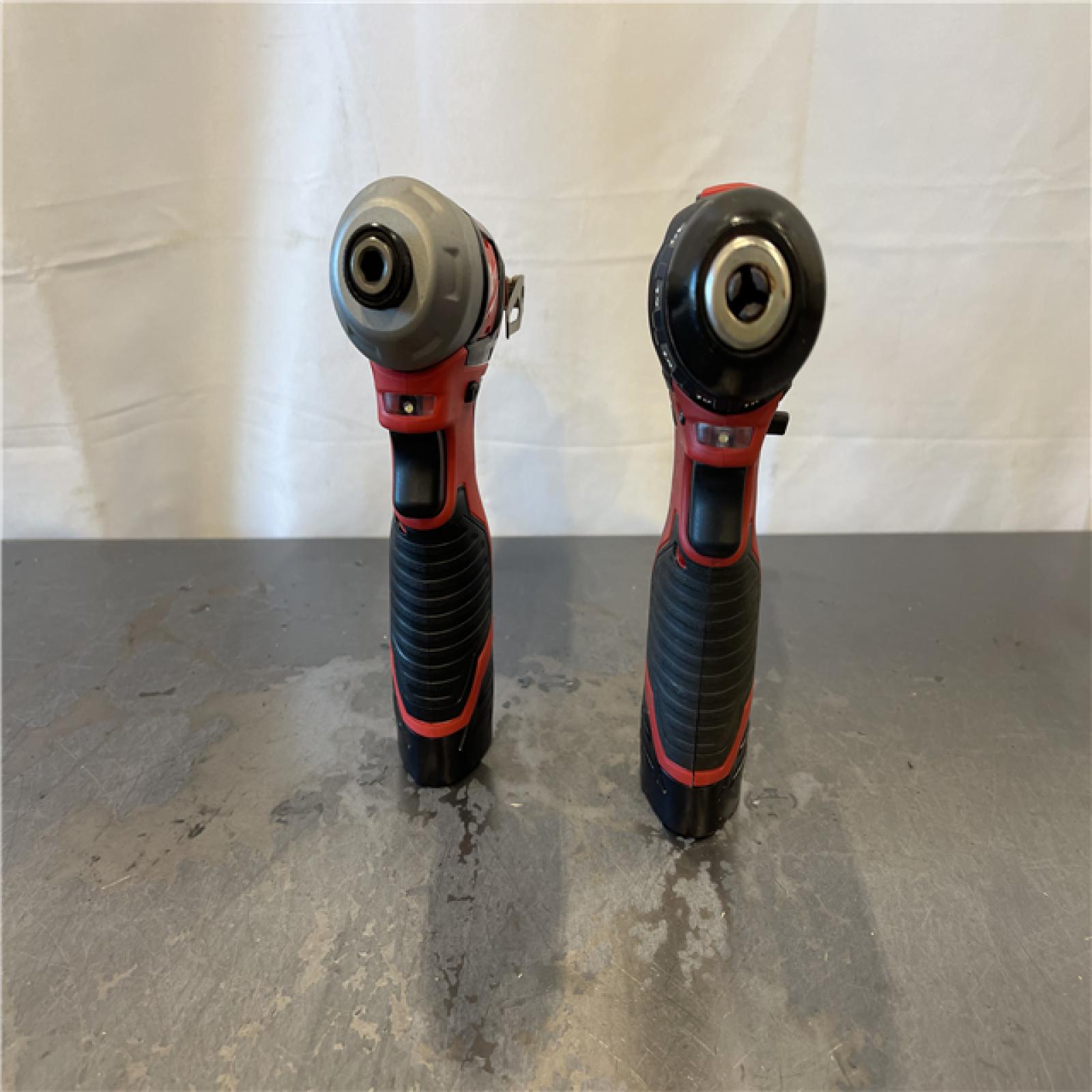 AS-IS - Milwaukee M12 12V Lithium-Ion Cordless Drill Driver/Impact Driver Combo Kit