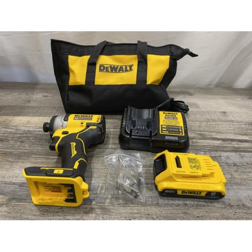 AS-IS DEWALT Atomic 20V Max Lithium-Ion Brushless Cordless Compact 1/4 in. Impact Driver Kit
