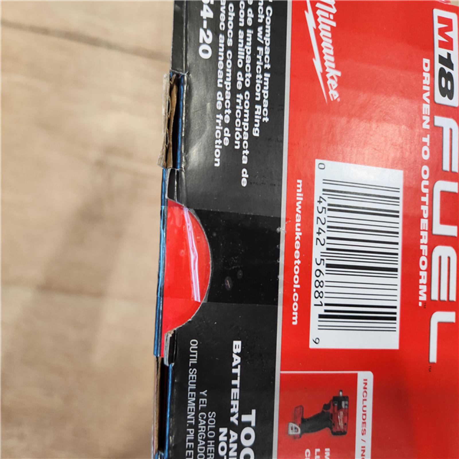 AS-IS- Milwaukee FUEL GEN-3 18V Lithium-Ion Brushless Cordless 3/8 in. Compact Impact Wrench with Friction Ring (Tool-Only)