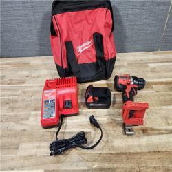HOUSTON LOCATION - AS - IS Milwaukee 18V Lithium-Ion Brushless Cordless 1/2 in. Compact Drill/Driver with kit