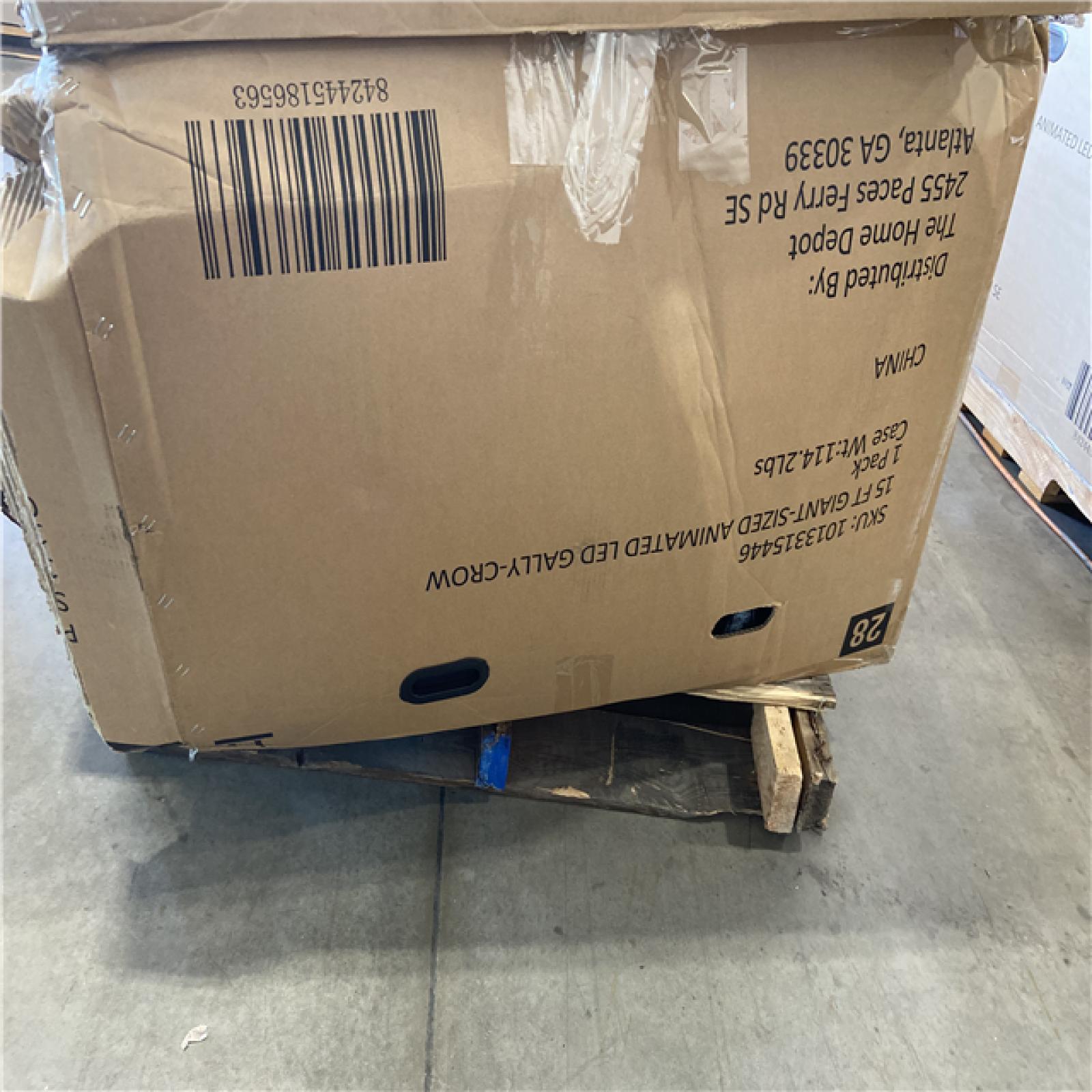 DALLAS LOCATION - Home Accents Holiday 15 ft. Grave & Bones Giant-Sized Animated LED Gally-Crow