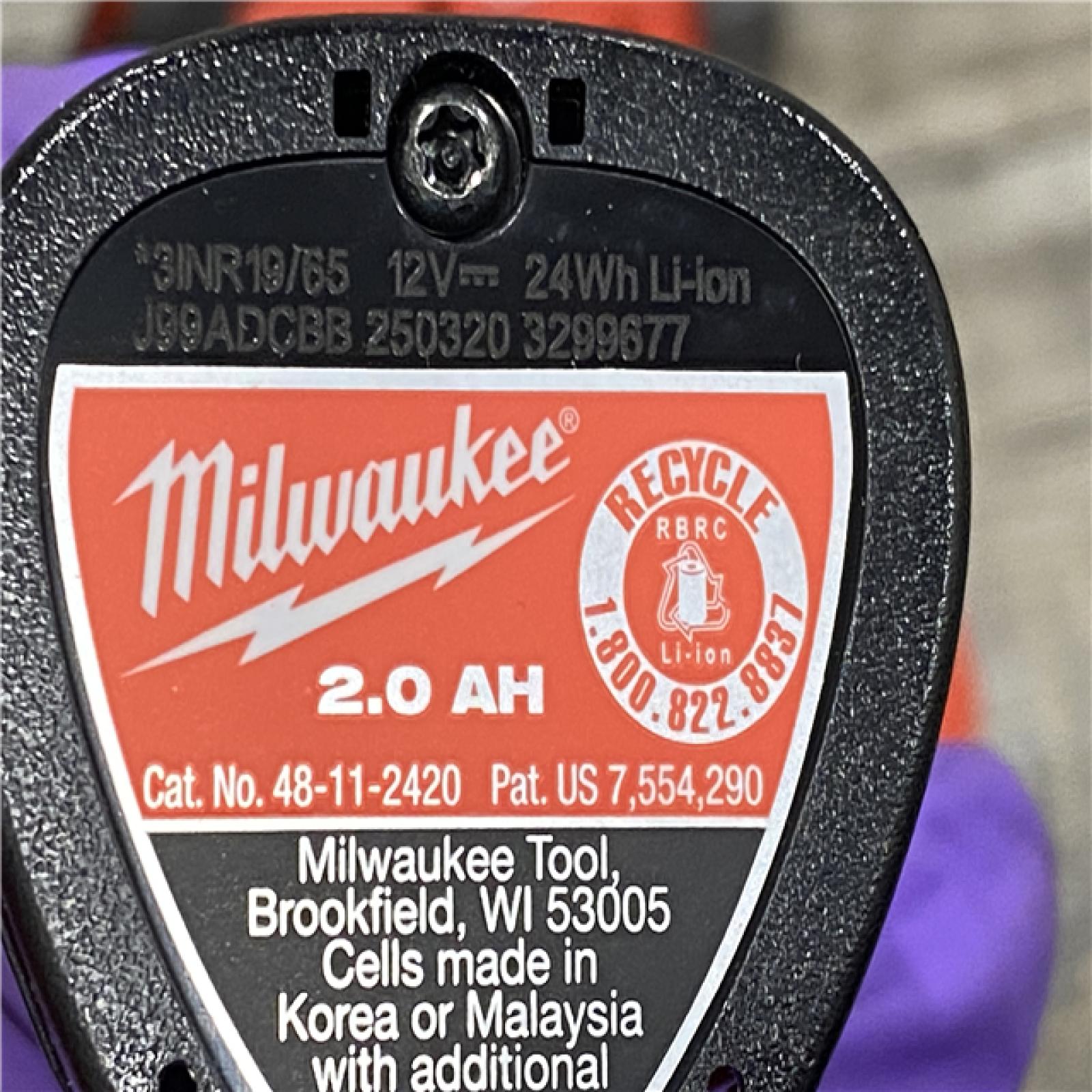 AS-IS Milwaukee FUEL 12V Lithium-Ion Brushless Cordless 4-in-1 Installation 3/8 in. Drill Driver Kit