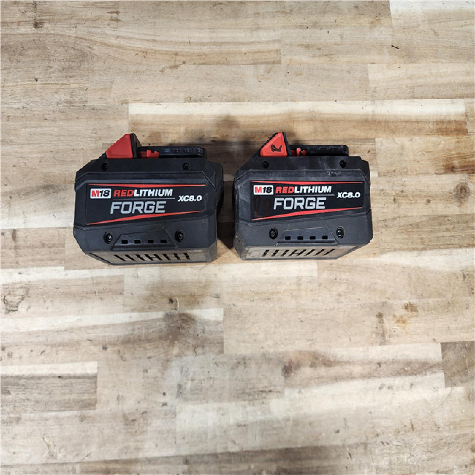 HOUSTON LOCATION - AS-IS MILWAUKEE FORGE BATTERY QTY - 2