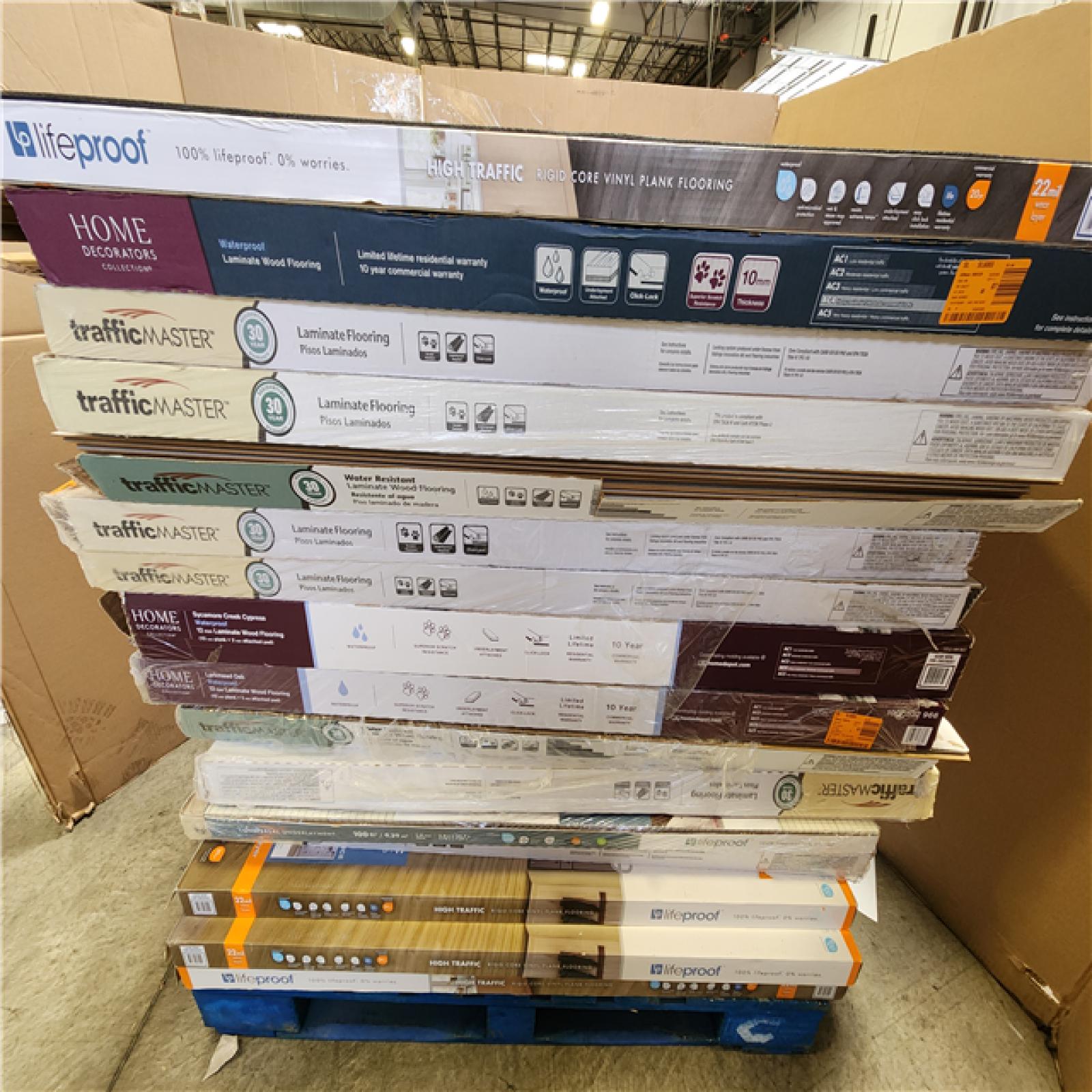 Phoenix AS-IS .Com Home Improvement Pallet (64-Boxes of Vinyl Flooring)