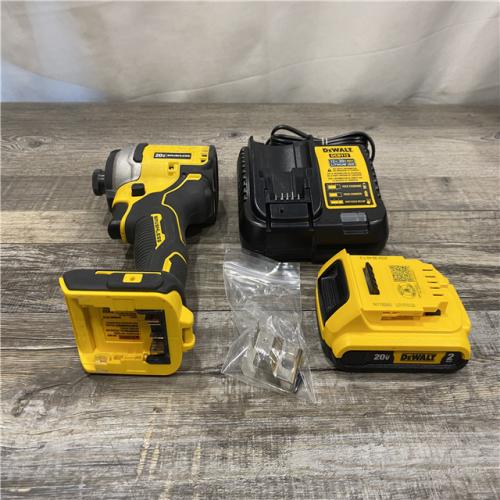 AS-IS DEWALT Atomic 20V Max Lithium-Ion Brushless Cordless Compact 1/4 in. Impact Driver Kit