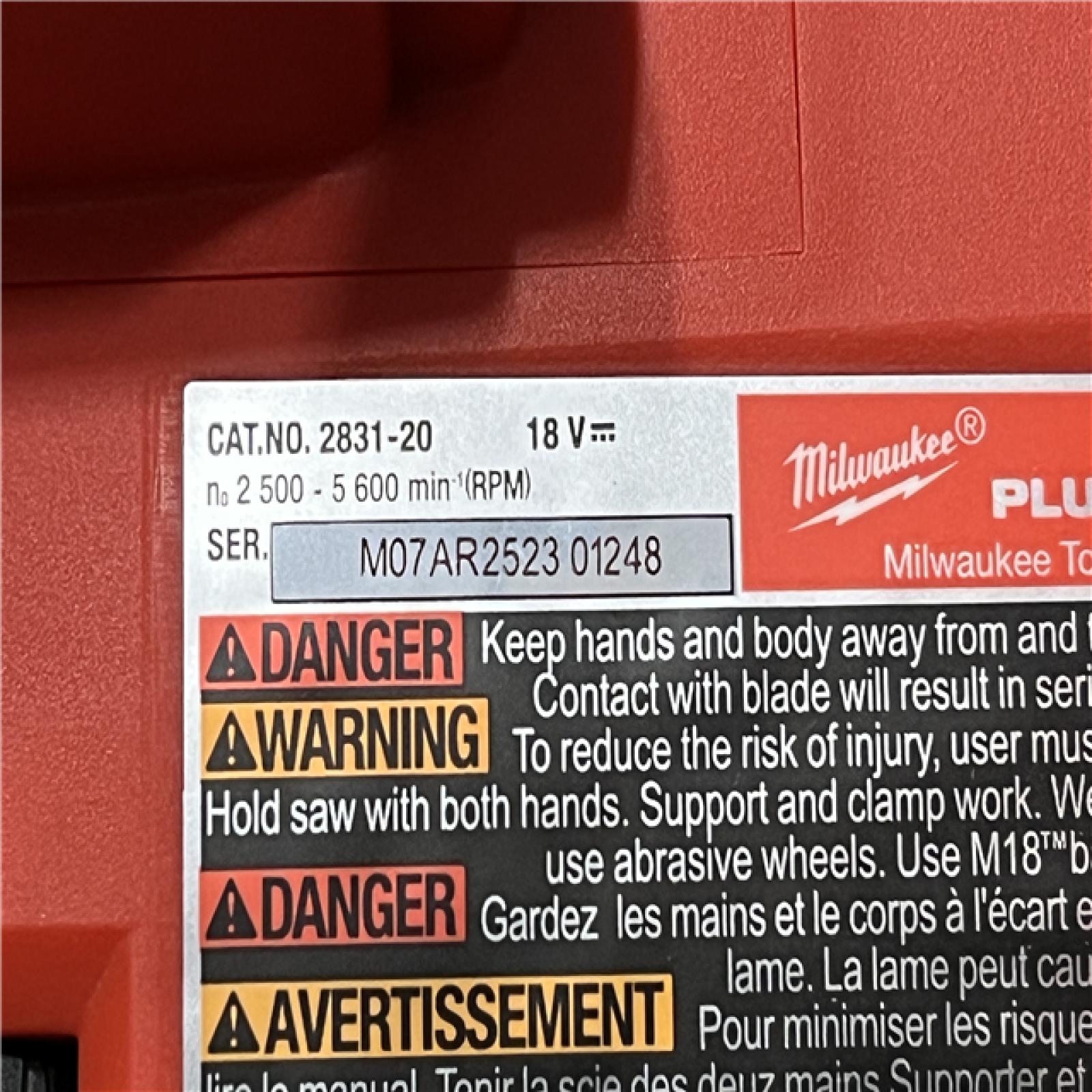 AS-IS Milwaukee FUEL 18V Lithium-Ion Cordless Brushless 6-1/2 in. Plunge Cut Track Saw (Tool-Only)