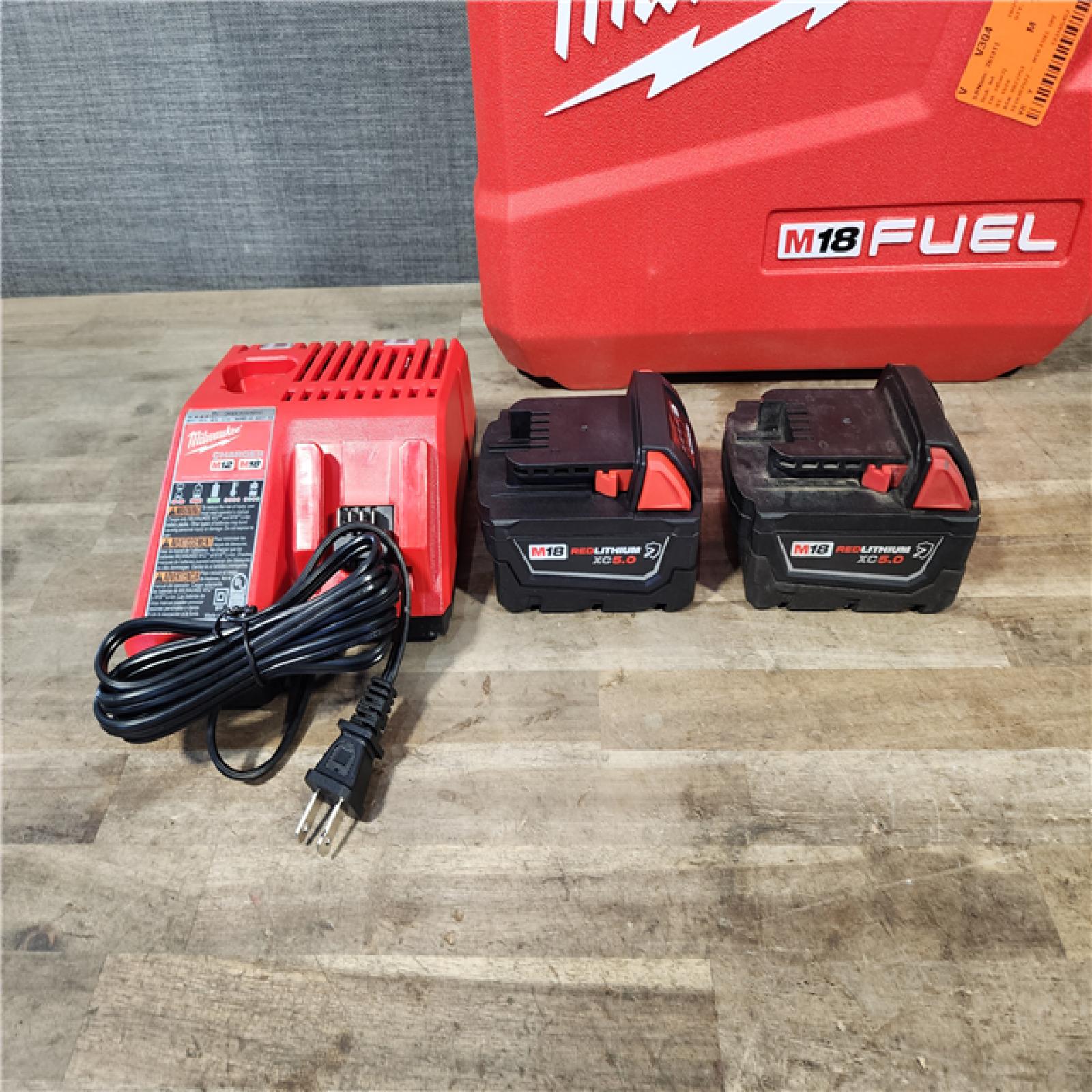 HOUSTON LOCATION - AS-IS Milwaukee M18 FUEL 1/2 in. Cordless Brushless High Torque Impact Wrench Kit (Battery & Charger)