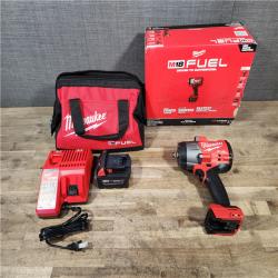 HOUSTON LOCATION - AS-IS (APPEARS LIKE NEW) Milwaukee M18 1/2 in. Cordless Brushless High Torque Impact Wrench Kit (Battery & Charger)
