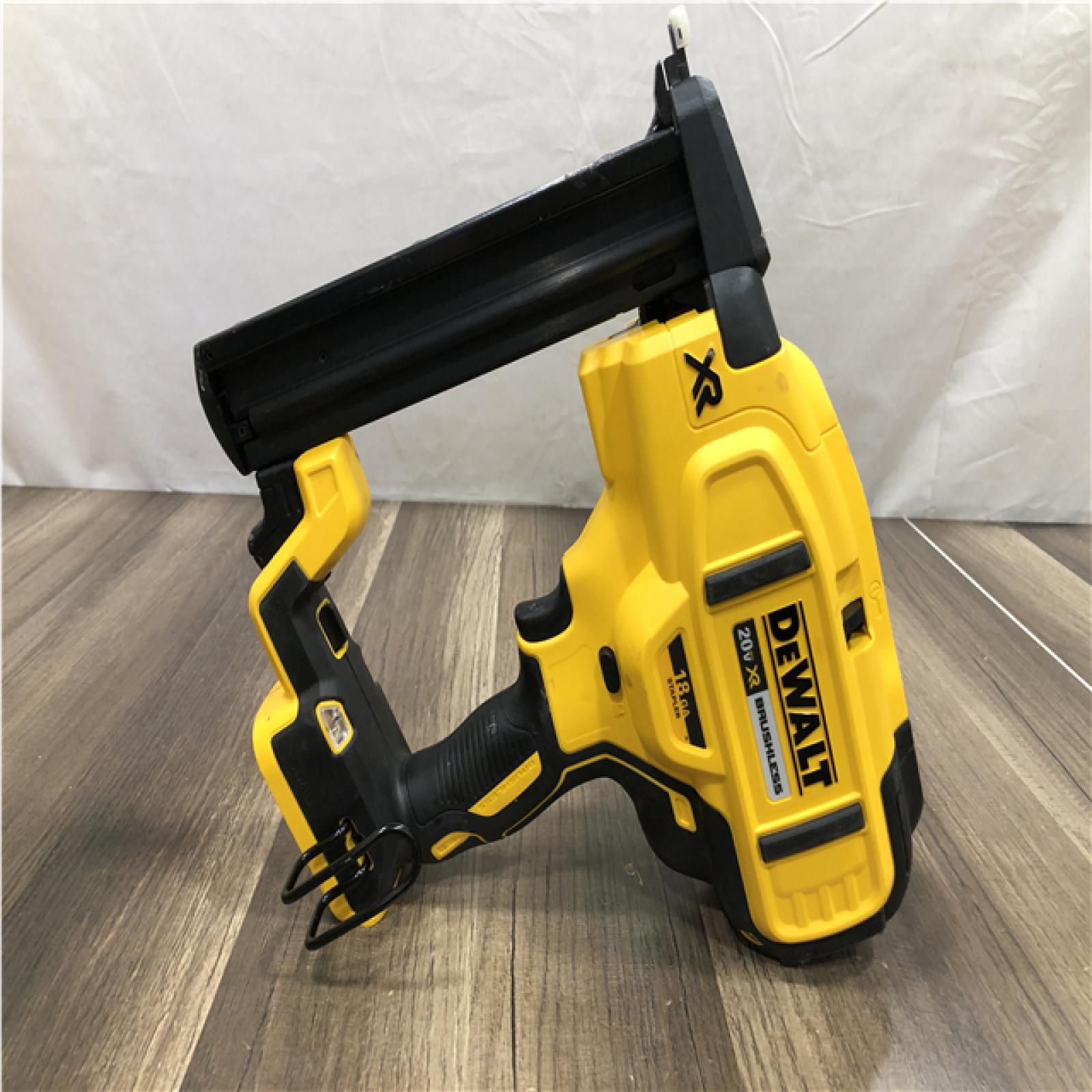 AS-IS DEWALT Cordless 18-Gauge Narrow Crown Stapler (Tool Only)