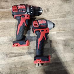 HOUSTON LOCATION - AS-IS Milwaukee M18 Brushed Cordless (2-Tool) Drill/Driver and Impact Driver Kit