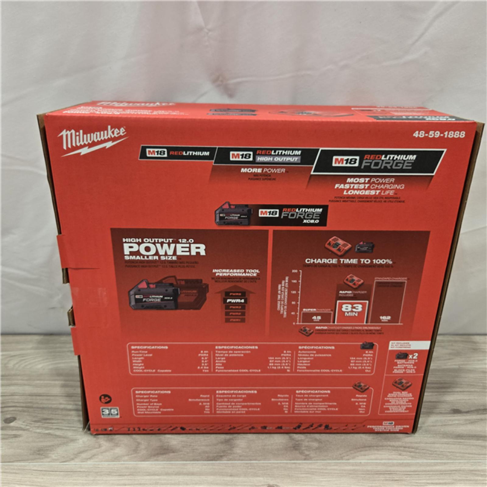 NEW! -  M18 18-Volt Lithium-Ion REDLITHIUM FORGE Starter Kit