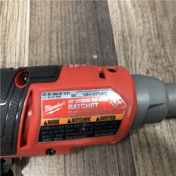 AS-IS Milwaukee  FUEL 12V Lithium-Ion Brushless Cordless 3/8 in. Extended Reach High Speed Ratchet (Tool Only)