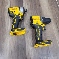 AS-IS DEWALT ATOMIC 20-Volt MAX Lithium-Ion Cordless Combo Kit (2-Tool) with (2) 2.0Ah Batteries, Charger and Bag