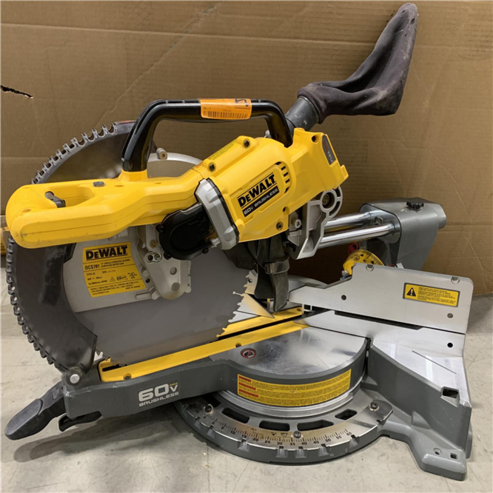 AS-IS - DEWALT 60V Lithium-Ion 12 in. Cordless Sliding Miter Saw (Tool Only)