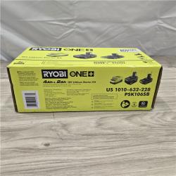 NEW! - Ryobi ONE+ 18V Li-Ion Starter Kit - 4.0 Ah Battery  2.0 Ah Battery  Charger