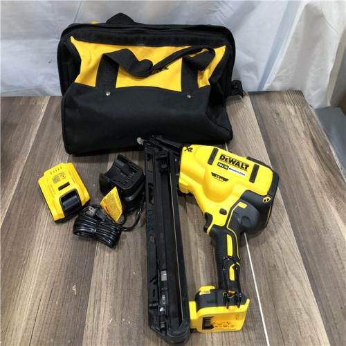 AS-IS DEWALT 20V MAX XR Lithium-Ion Cordless 2-1/2 in. 15-Gauge Finish Nailer Kit
