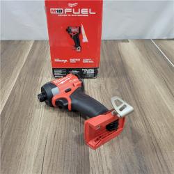 AS-IS Milwaukee 2953-20 18V Lithium-Ion Brushless Cordless 1/4   Hex Impact Driver Bare Tool  Red