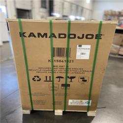 DALLAS LOCATION - Kamado Joe Big Joe III 24 in. Charcoal Grill in Red with Cart, Side Shelves, Grate Gripper, and Ash Tool