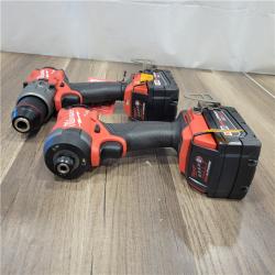 AS-IS Milwaukee M18 FUEL 18V Lithium-Ion Brushless Cordless Hammer Drill and Impact Driver Combo Kit (2-Tool) with 2 Batteries