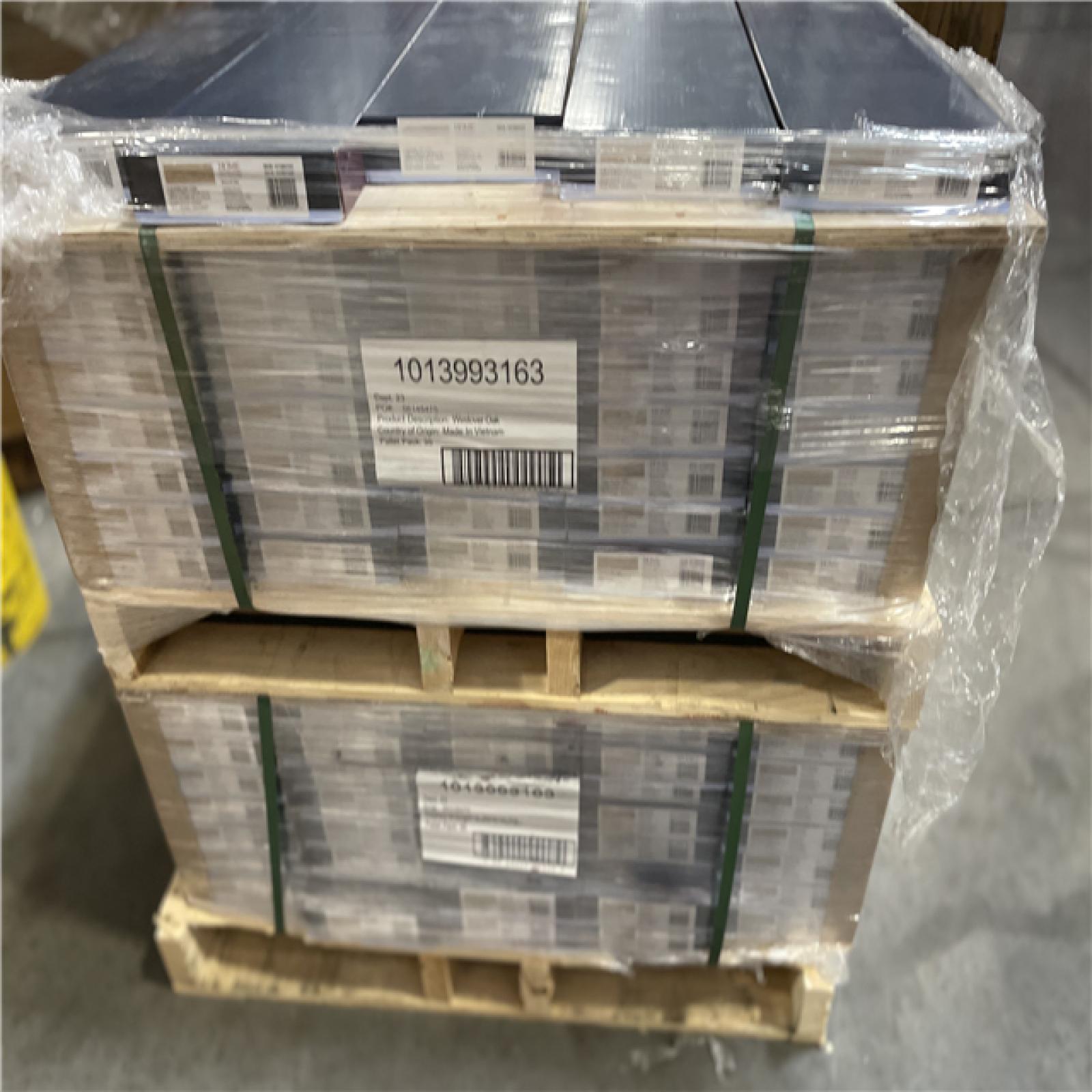 AS-IS Westover Oak 20 MIL x 7.1 in. W x 59.4 in. L Click Lock Waterproof Luxury Vinyl Plank Flooring (75 PACK 7 UNITS PER PACK)