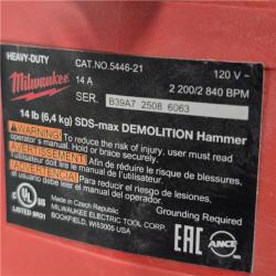 AS-IS Milwaukee 5446-21 SDS MAX Demolition Hammer